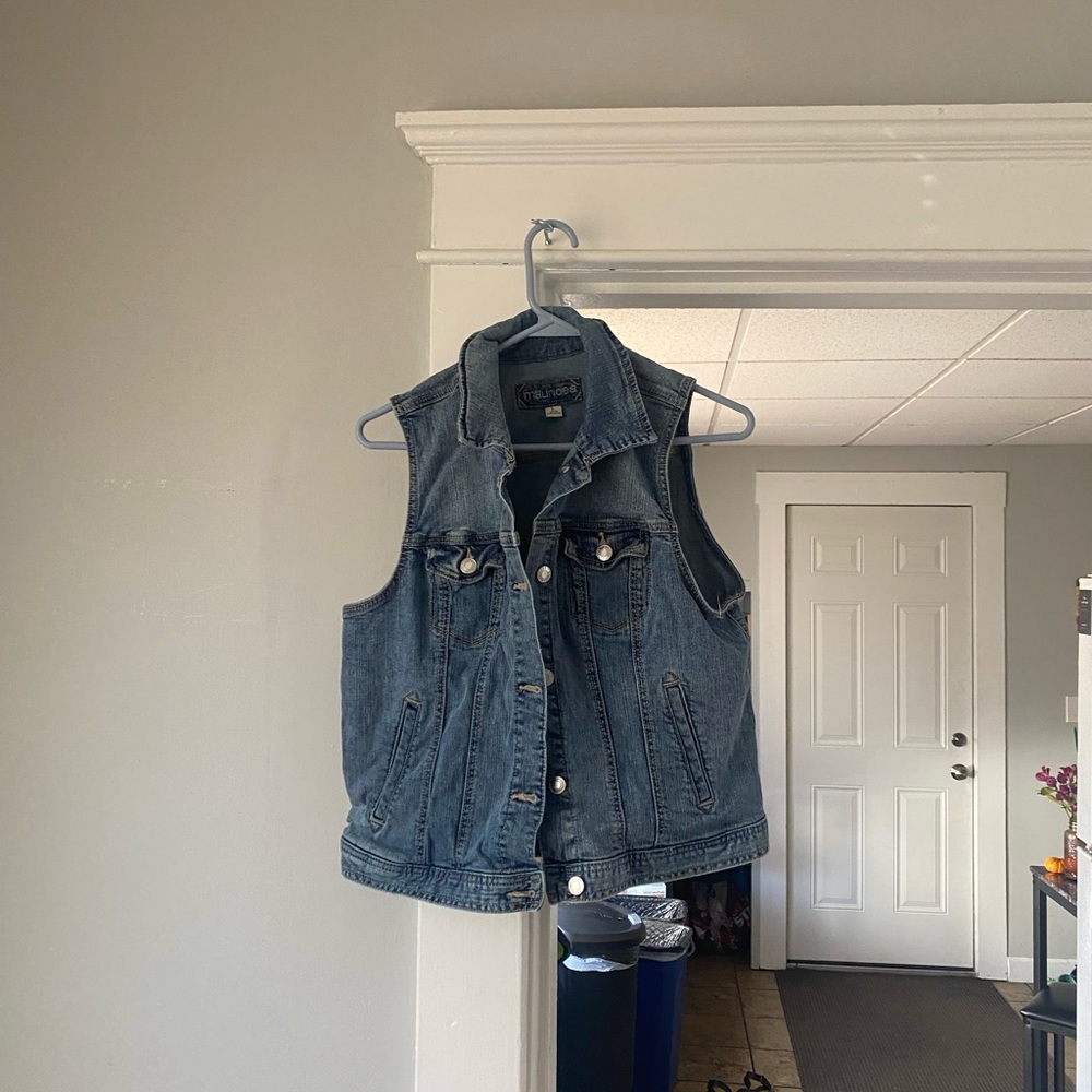 Jean jacket vest